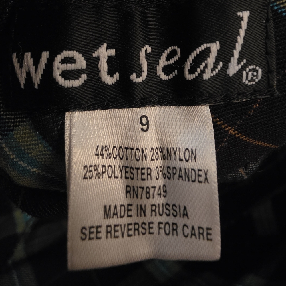 Vintage Y2K Wet Seal Plaid Low Rise Pants- 9 - Picture 2 of 15